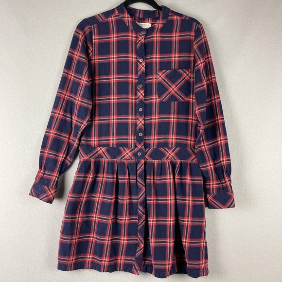 Current/Elliott Dresses & Skirts - Current Elliott Flannel Dress Women Small Drop Waist Plaid Academia Preppy